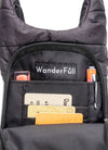 WanderFull Black Matte Crossbody HydroBag with Black Strap