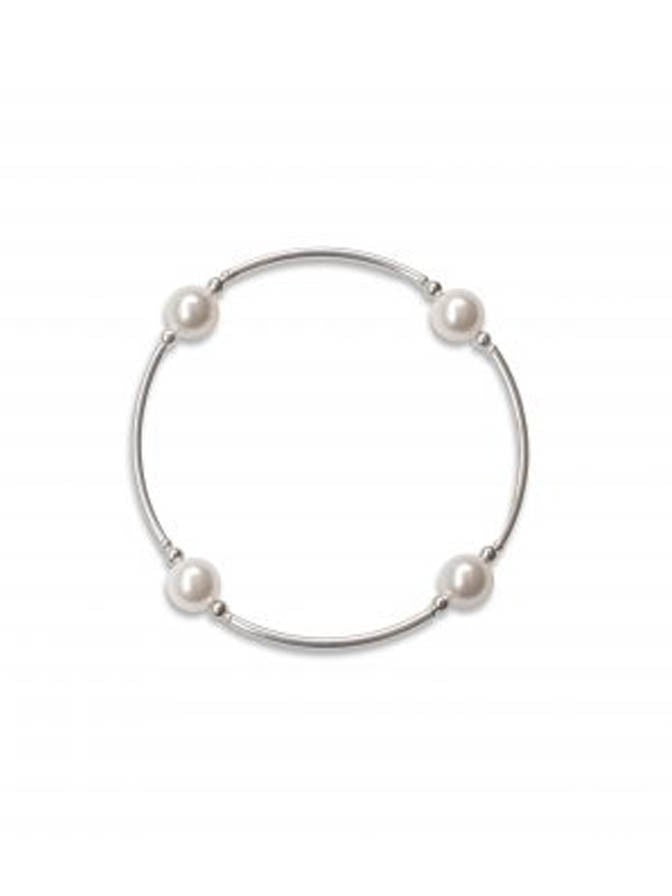 Blessing Bracelet in White Pearl 8mm Beads