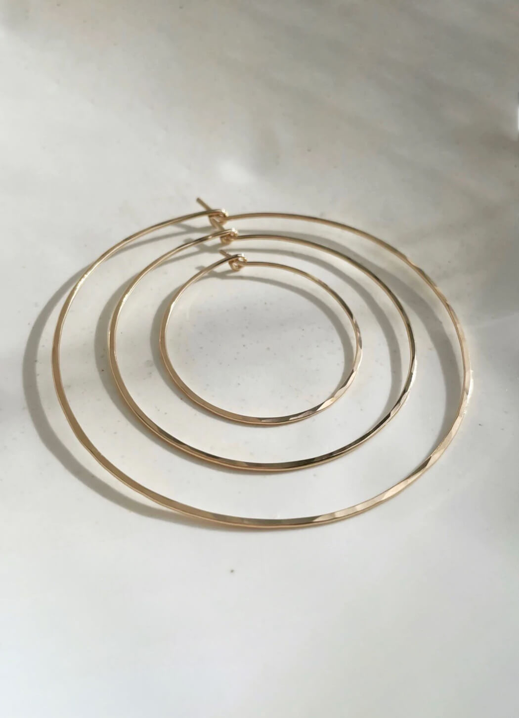 Token Jewelry Organic Hoops