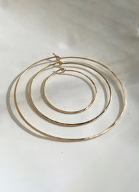 Token Jewelry Organic Hoops