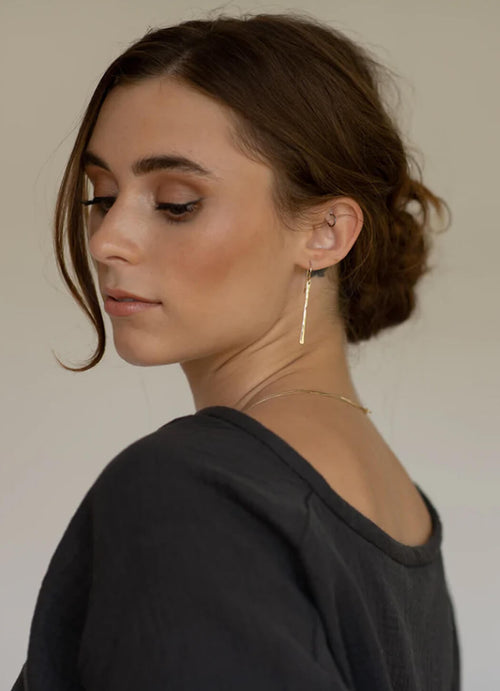 Token Jewelry Mini Matchstick Earrings